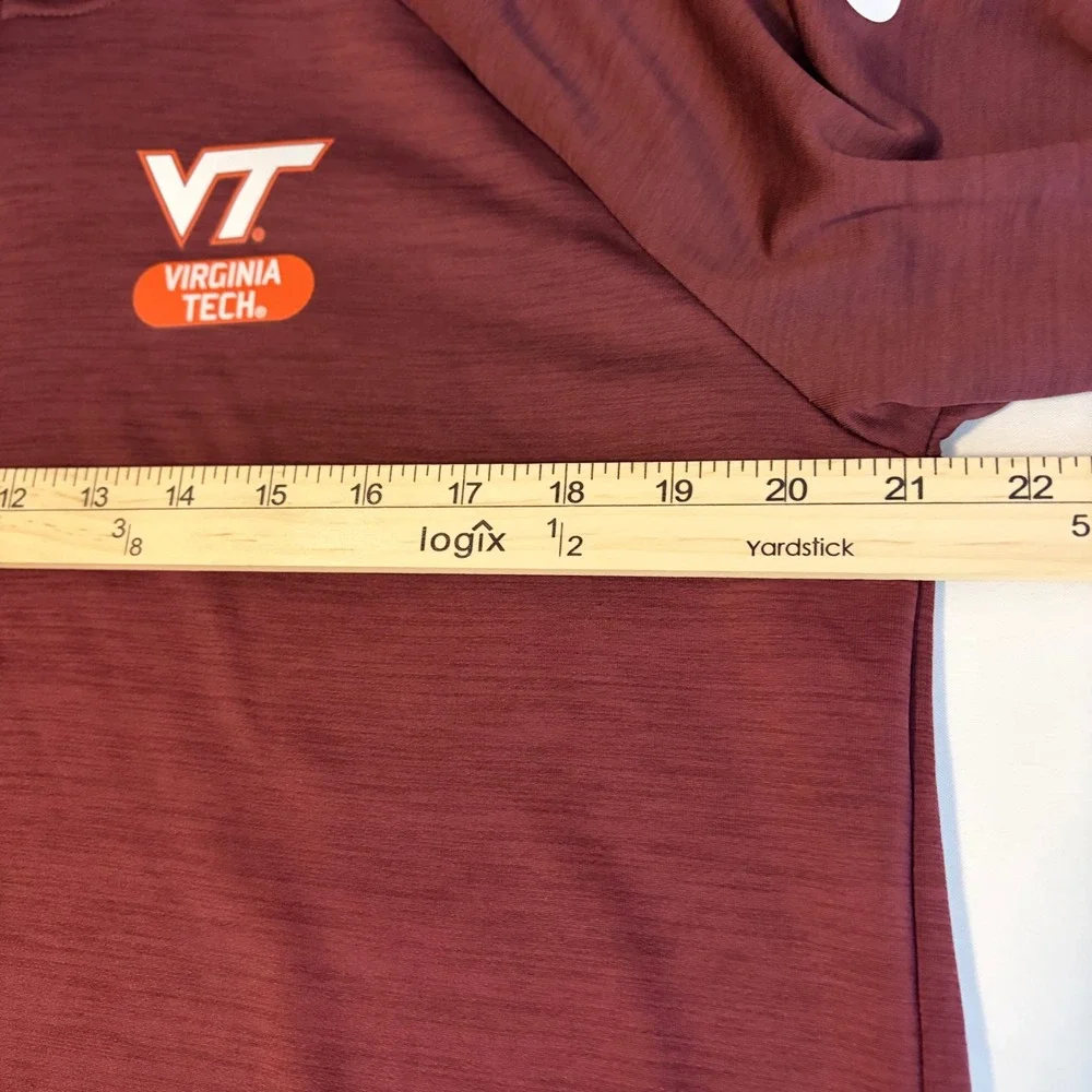 Nike Pacer Half Zip‎ Virginia Tech Hokies Maroon Pullover CU5966 Womens Large